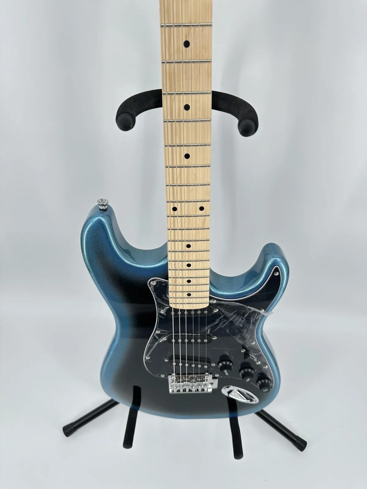 

2026 новая металлическая сине-черная градиентная гитара, синхронизированная тремоло