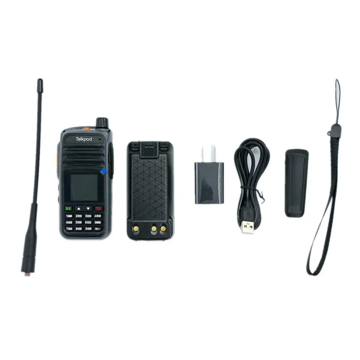 Talkpod A36 Plus Walkie Talkie 8W VHF UHF DTMF CTCSS DCS USB Type C Color Screen Waterproof 7 Bands Receiver Amateur Ham Radio