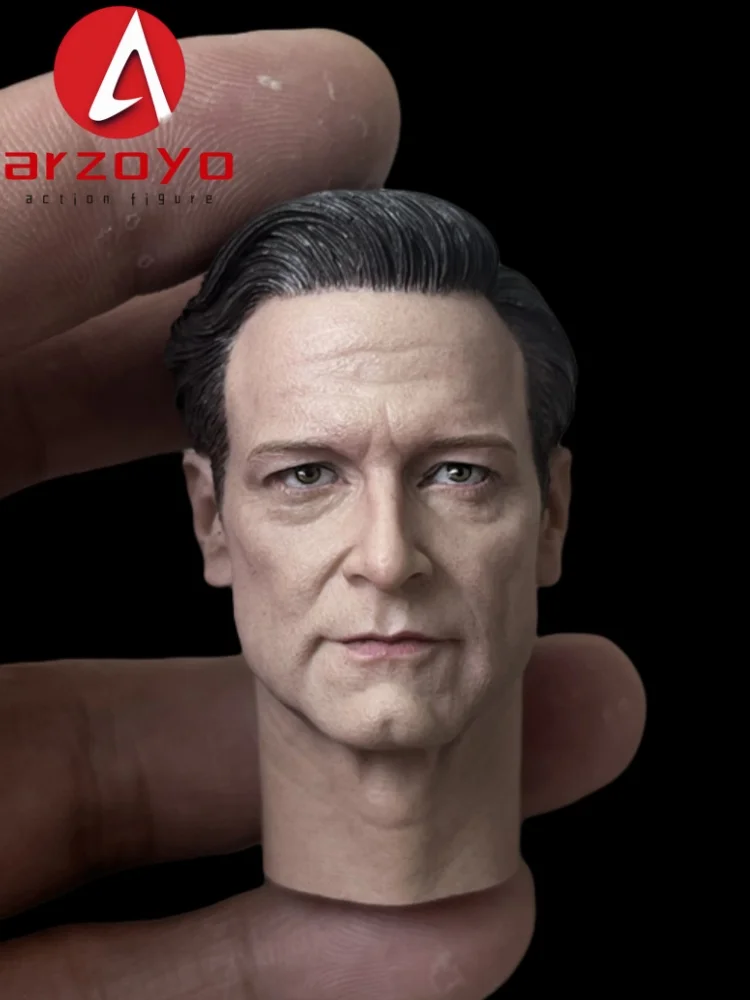 Britischer Schauspieler Colin Firth Head Sculpt Carving Model im Maßstab 1:6, passend für 12-Zoll-männliche Soldaten-Actionfigur-Körperpuppen