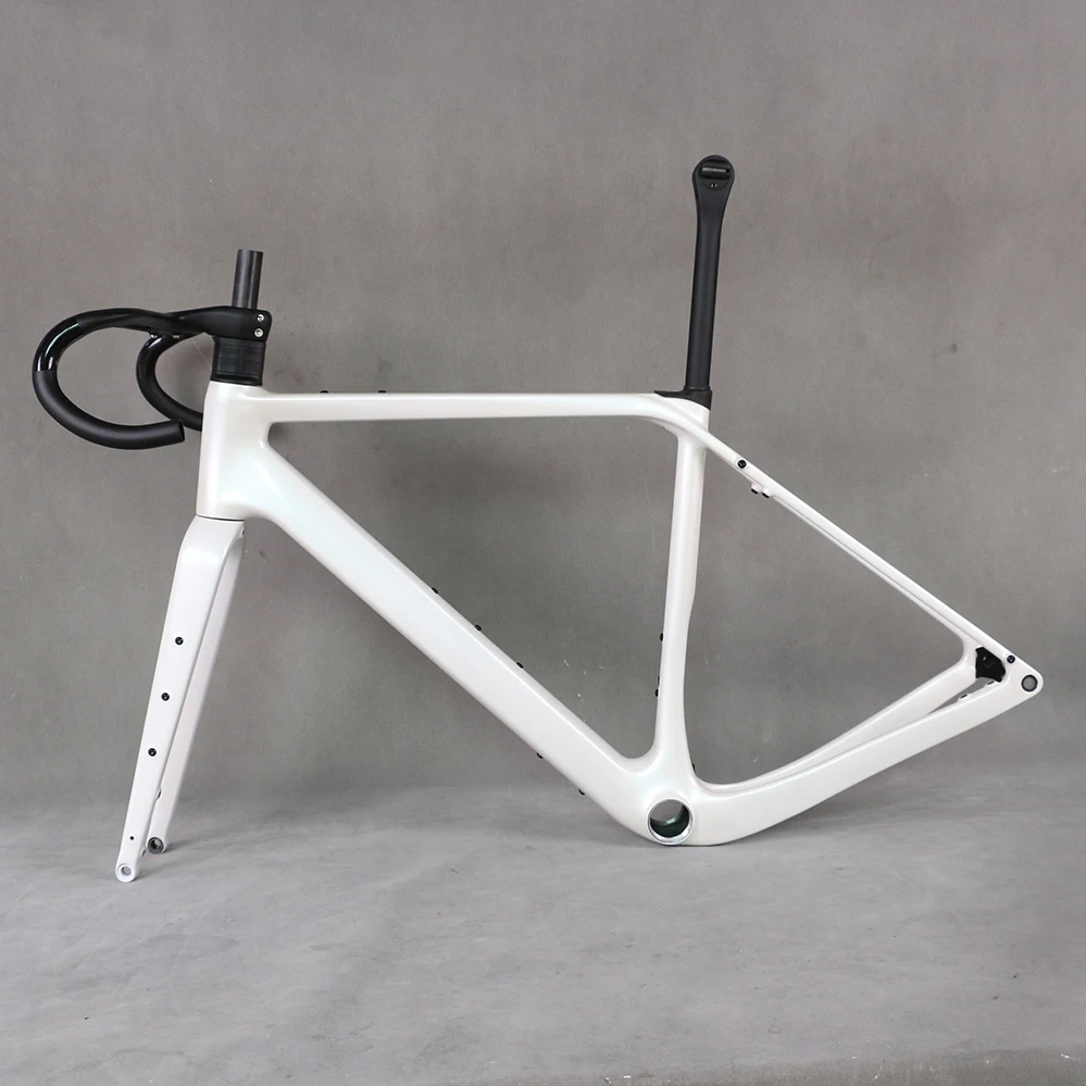 

Карбоновая рама SERAPH для гравийного велосипеда с дисковыми тормозами, полностью скрытая проводка, карбон T1000 T4, 700X50C, комплект рамы, покраска GR048