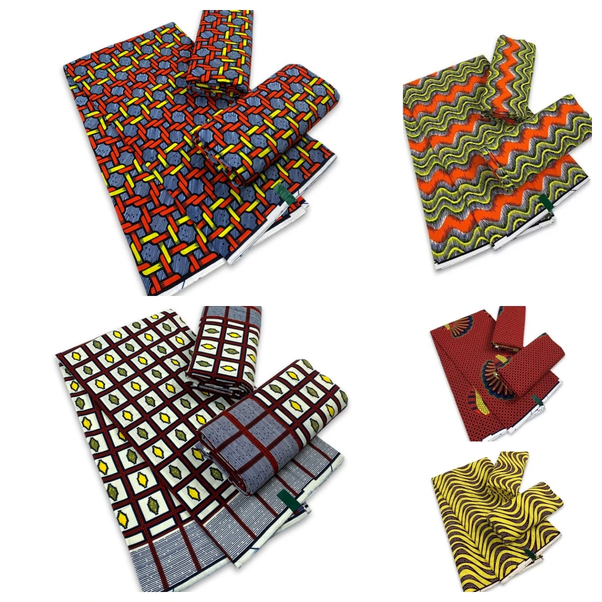 

100% Cotton Soft Guaranteed Veritable African Real Wax Fabric 6yards High Quality Tissu Print Batik Nigeria Ankara Wax YG1027-1