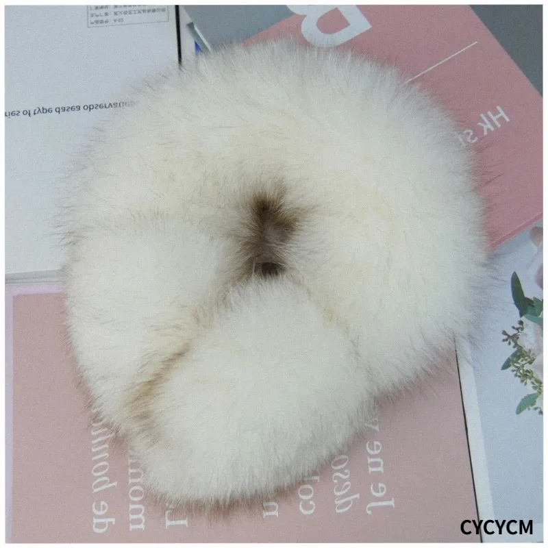 Real Fox Fur Earmuffs Cute Soft Plush Earmuffs Winter Warm Earmuffs Women's Men's Earmuffs Outdoor Cold Protection Earmuffs