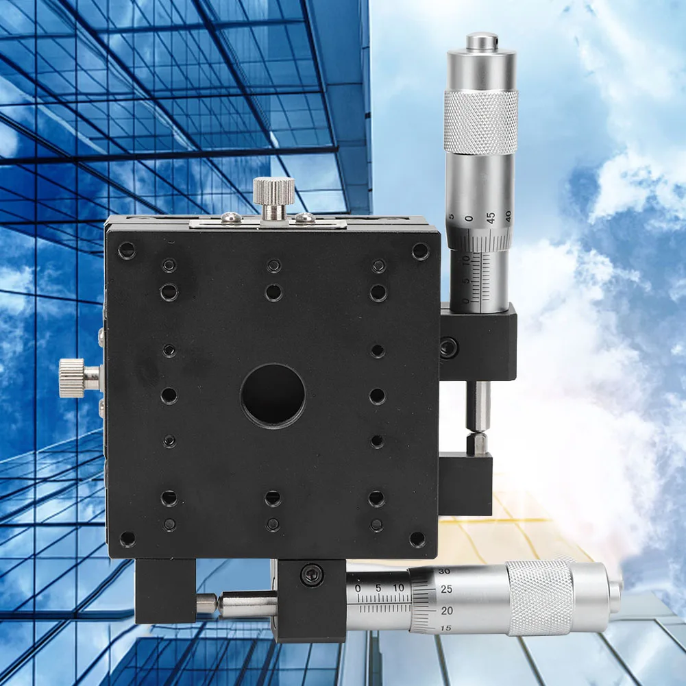 

XY Manual Linear Stages XY Linear Stages XY Micrometer Manual FinE tuning Roller Precision Linear Stages 80*80*40mm