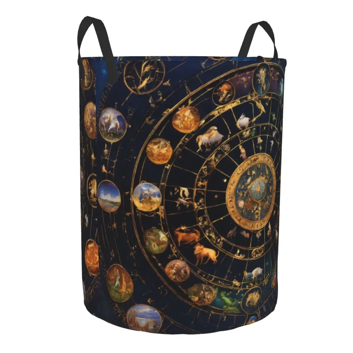 Constellations And Starry Sky Laundry Basket Folding Dirty Clothes Toys Storage Bucket Household