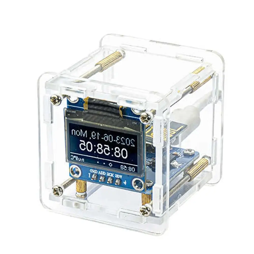 ESP8266 MINI Weather Clock WIFI Digital Clock DIY Soldering Kit Electronic Multifunctional Weather Station