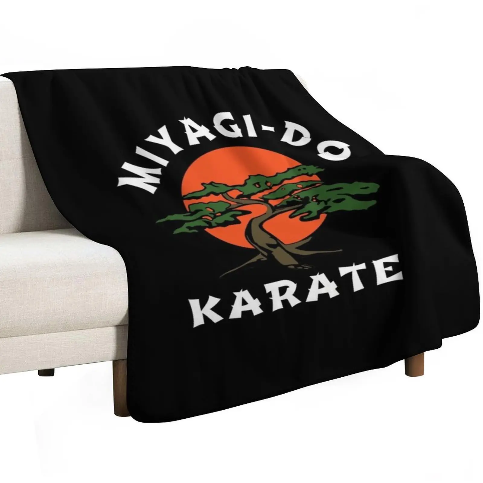 Miyagi Do - HD Graphic - Professionally Designed Throw Blanket Furry Fashion Sofas anime Tourist Thin Blankets