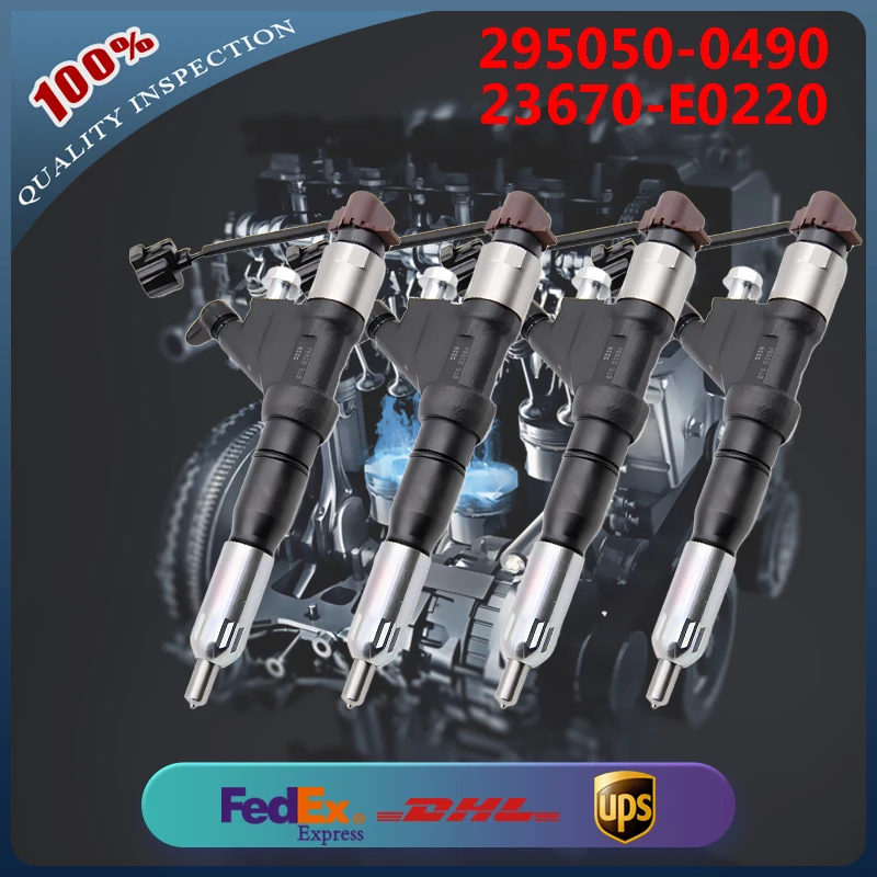 

Common Rail Fuel Injector 295050-0490 23670-E0220 for Hino E13C Renault K9K700 Diesel Engine