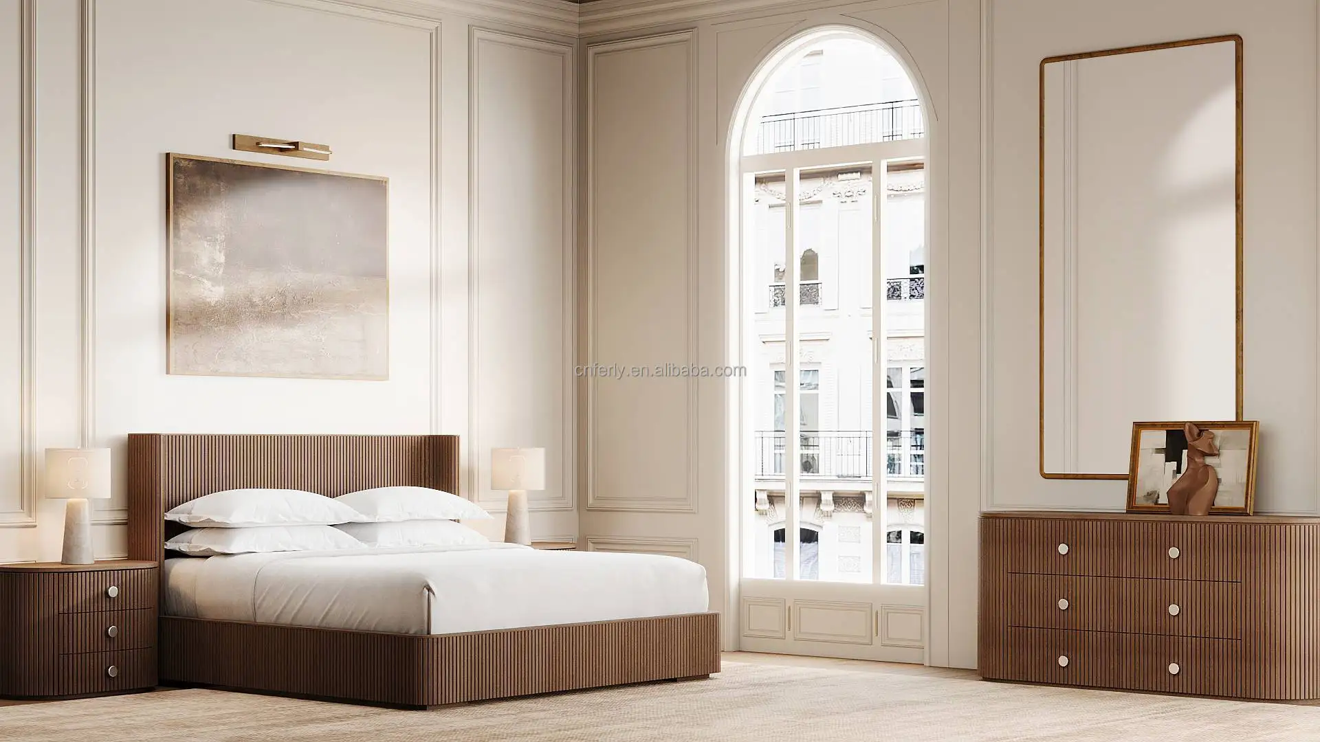 

Hot Sale Modern Luxury Hotel King Size Classic Design Home Bedroom Furniture Sets Wooden Bed