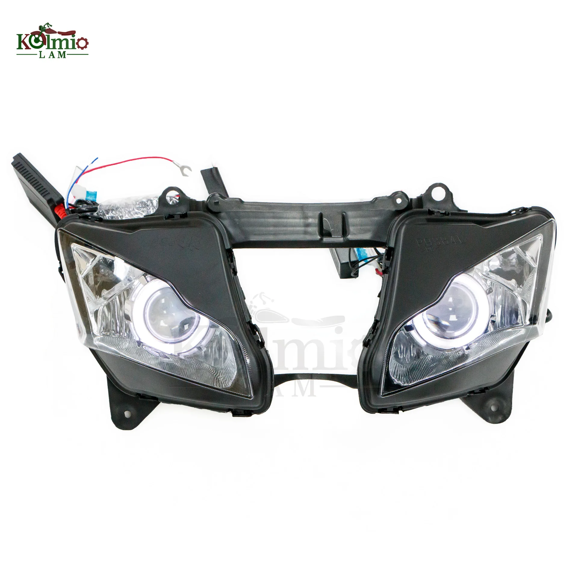 

Factory Hot Selling Suitable for Kawasaki ZX-10R 11-15 motorcycle headlight assembly, angel eye headlights, original headlights