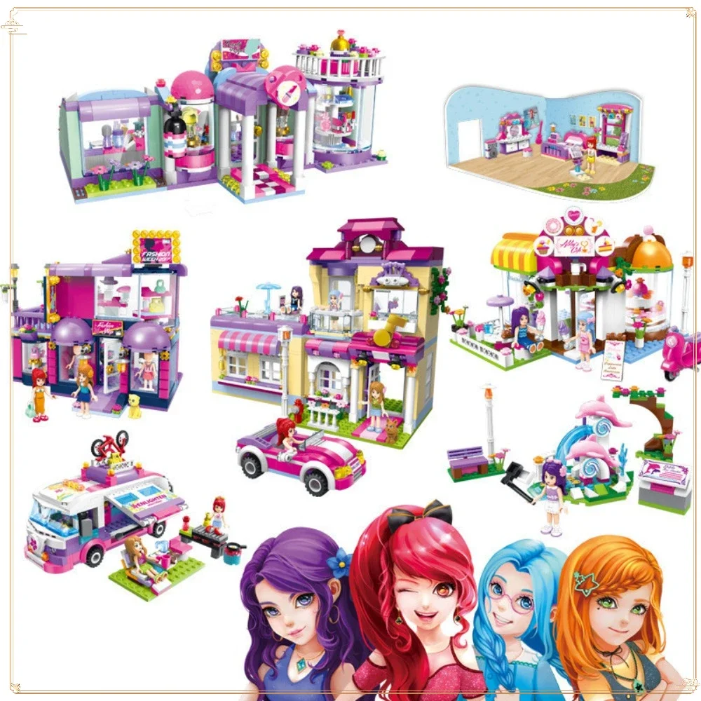 

Keeppley Blocks Girl Series Coffee House Fashion Store Celebrity Training Home Model Puzzle Assembly Toy Children Christmas Gift