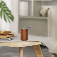 Portable Coffee Grinder Bean Mill Manual Hand Crank Stainless Steel Wood Large Size Salt Sea Pepper Spice Kitchen Tool