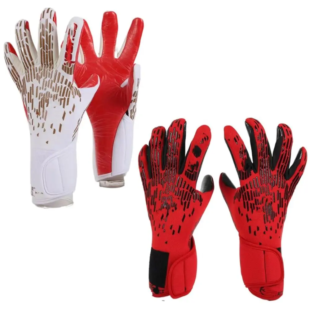 Anti-Slip Goalie Gloves Wear Resistant Finger Protection Latex Gloves Antiskid Major Soccer Goalkeeper Gloves Play Soccer