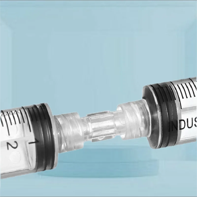 Disposable Sterile Luer Syringe Connector Medical Female to Female Adapter Leak Proof Double Helix Luer Lock Syringe Connector