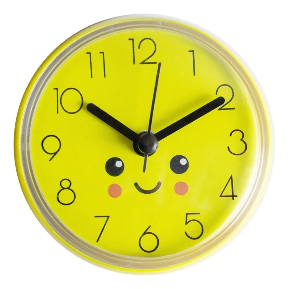Modern Waterproof 3D Mini Sucker Battery Powered Clock Art Shower Clocks Home Decor Wall Clock Wall Watch view 4