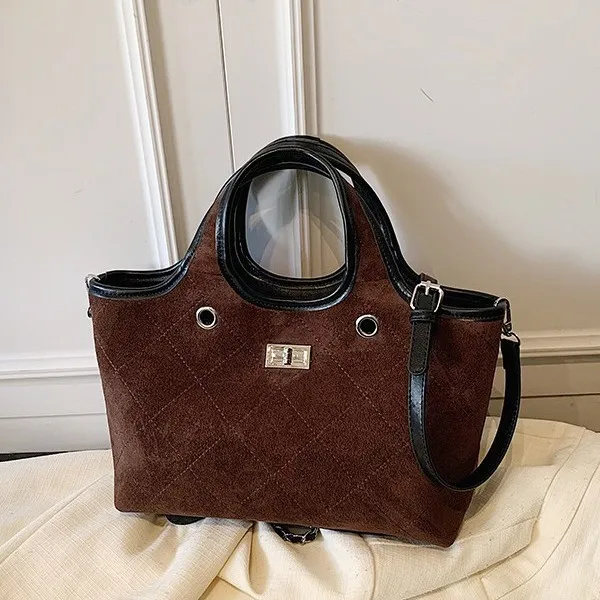 

Market Tote Bag Luxe Commuter Bucket Purse for Women Spacious Shoulder Bag Fashion Crossbody Tote Versatile Day-to-Night Bag