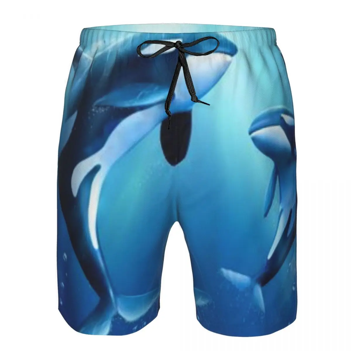 Killer Whales Quick Dry Swimming Shorts For Men Swimwear Swimsuit Swim Trunk Bathing Beach Wear