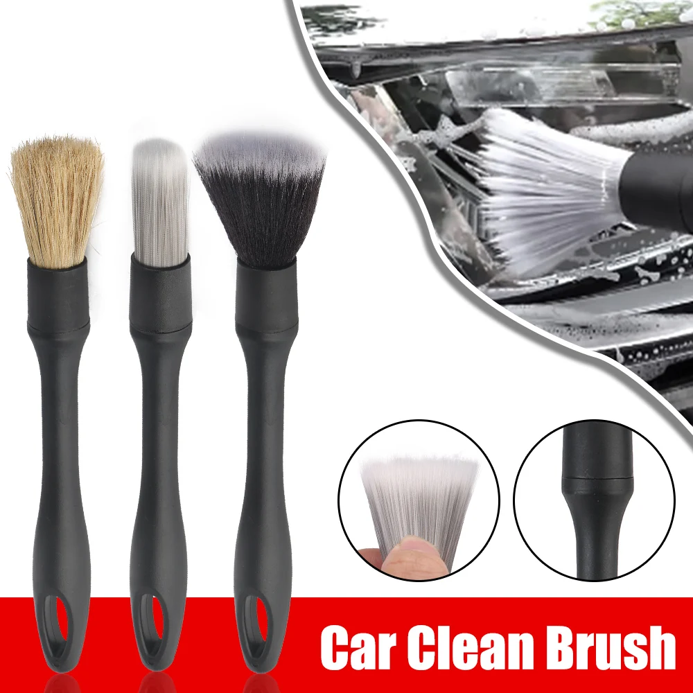 

Car Bristle Brush Vent Seat Switch Instrument Cluster Detailing Dash Duster Cleaning Washer Brush Auto Care Interior Accessories