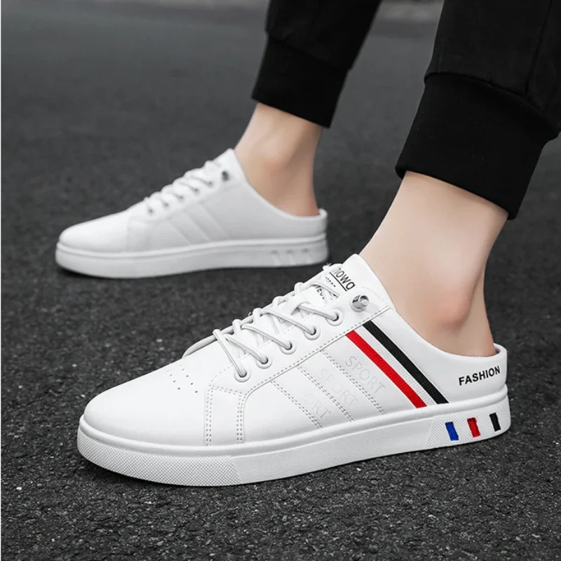 Slip on Männer Freizeit schuhe Mode halbe Hausschuhe für Männer fauler Komfort rutsch feste Herren flache Schuhe männliche Turnschuhe zapatillas de hombre