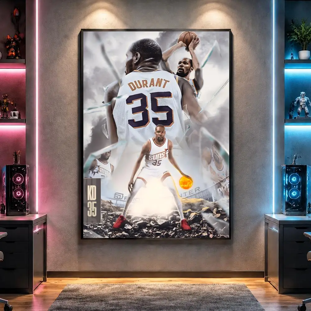 Player K-Kevin Durant Basketball Star Poster Wall Art Bedroom Living Room Dorm Bar Cafe Gym Studio Home Decor Gifts