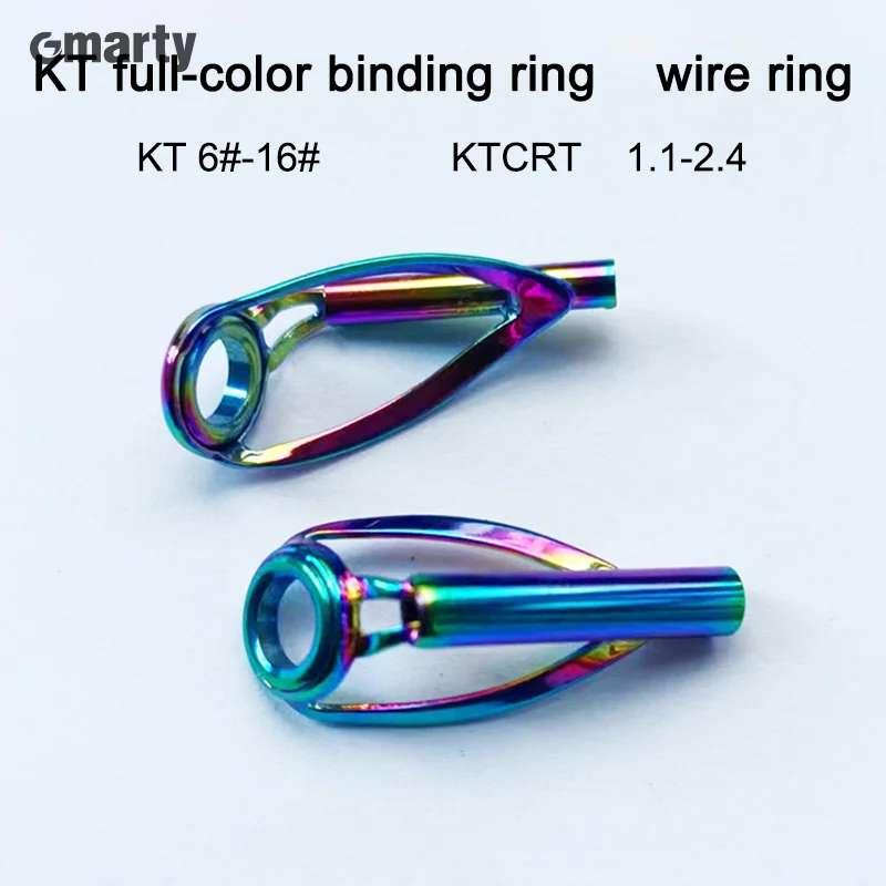 Full Color Tie Ringsmagnetic Ringswrapped Loyalist Rodsboat Rodsraft Rod Guidesstainless Steel Wire Guide Rings