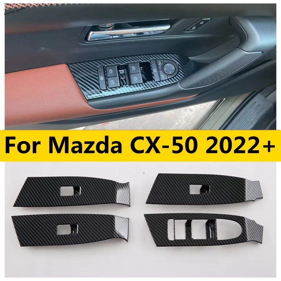 

Door Handle Holder Window Glass Lift Button Cover Trim Control Switch Open Close Fit For Mazda CX-50 2022 - 2024 Car Accessories