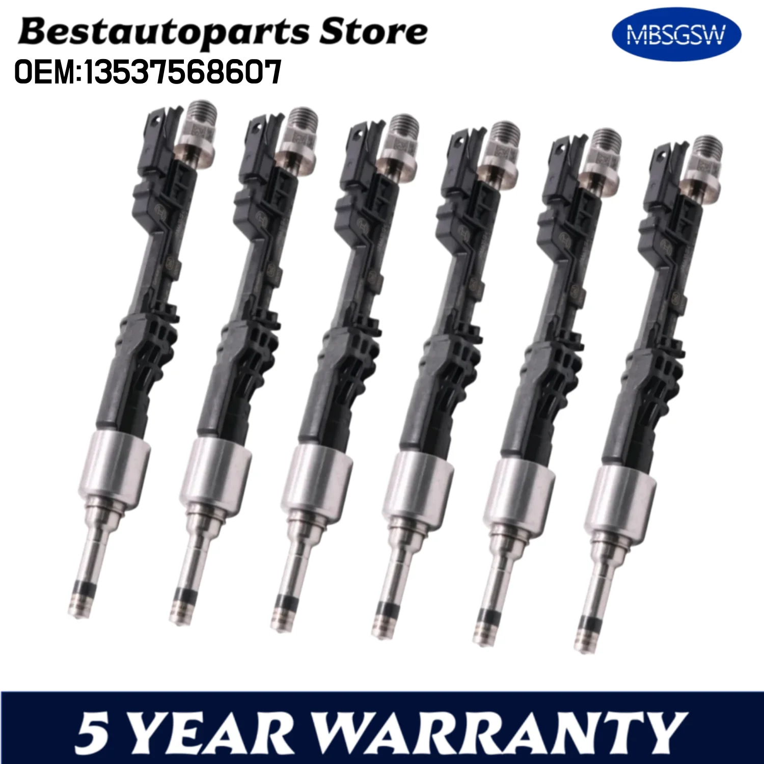 

6pcs 13647597870-05 0261500109 N20 N55 Inyectores De Combustible Para BMW 135i 535i 640i 740i X1 X3 X5 X6 3.0L 0261500109