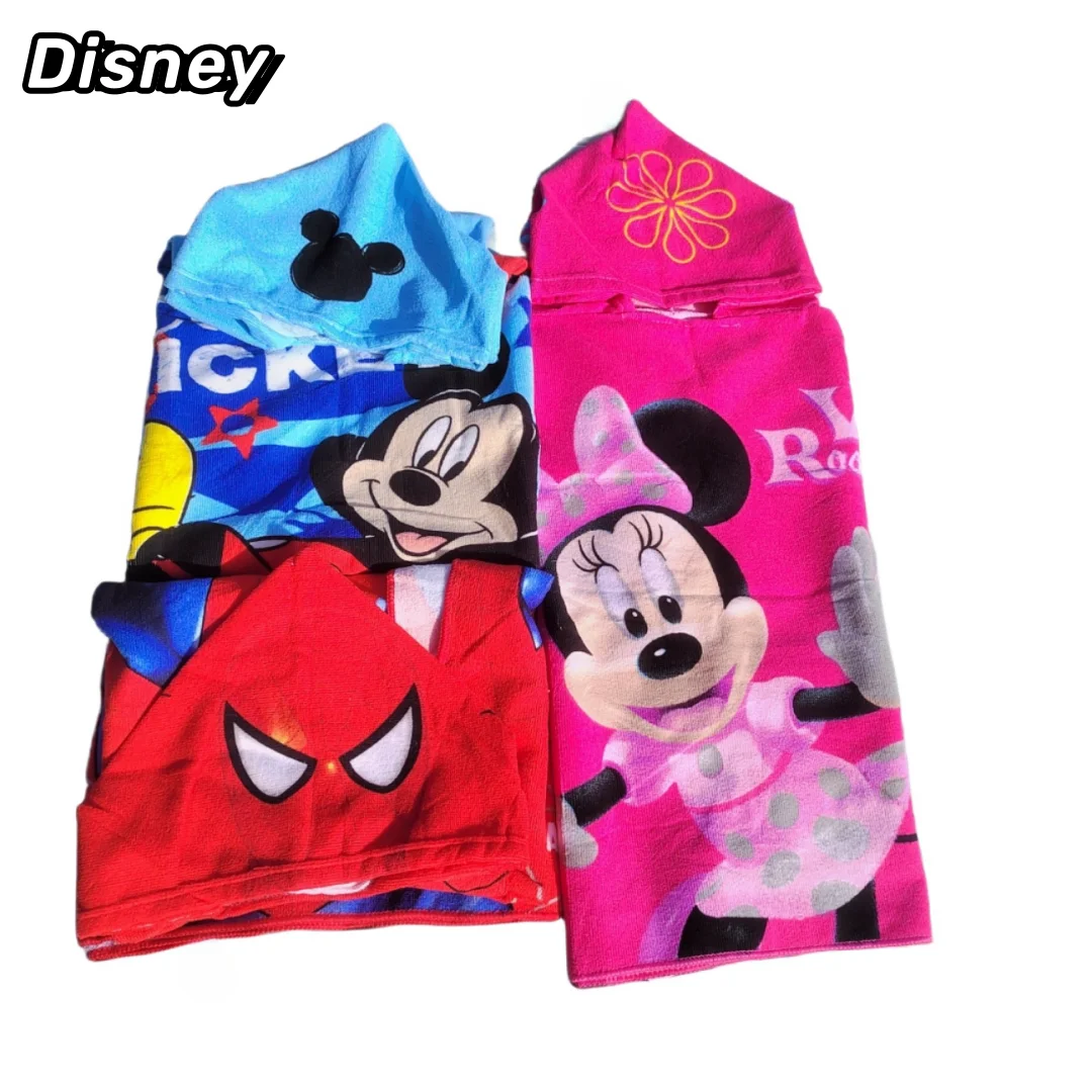 Miniso Cartoon Cartoon Animal Hooded Baby Bathrobe Soft Baby bath towel Bathrobe Nightgown Children Boys Girls Children 3-8T