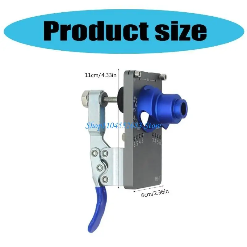 Y6GD Maschera per cerniera nascosta da 35 mm noioso Guida per trapano Set punte per taglierina noioso per porta