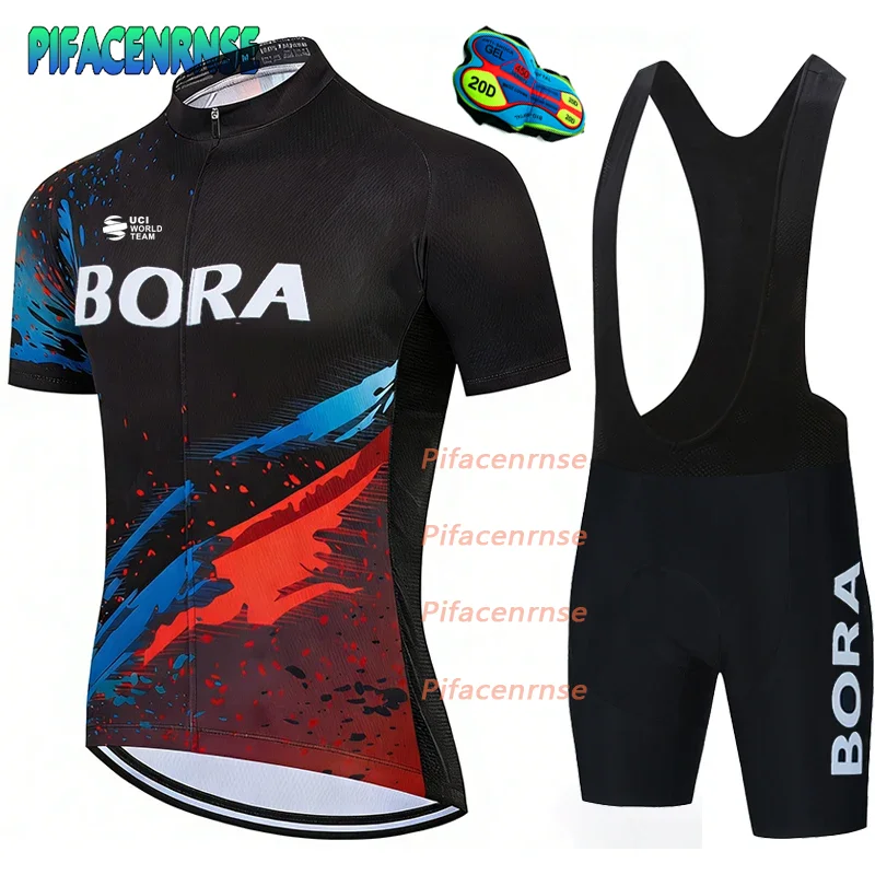 

Cycling Equipment Man Clothing Men's Mtb Uniform BORA Bicycle Clothes Shorts Cycle Jersey Short Sleeves Jerseys Bike Blouse