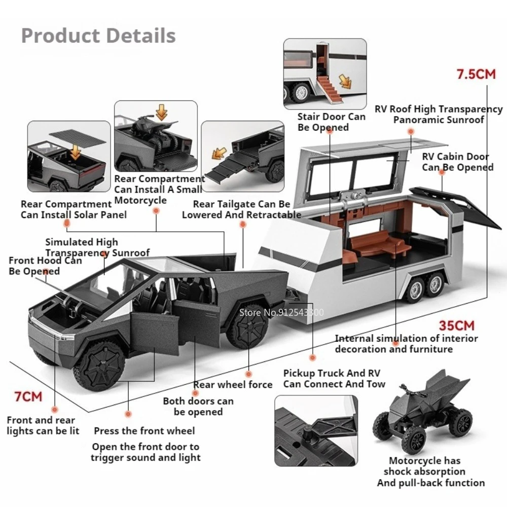 1:32 Pickup RAM 1500 TRX Model Zabawka Samochód Odlewany ze Stopu Dźwięk Światło Otwierane Drzwi Kampera Samochody Interaktywne Zabawki dla Chłopców