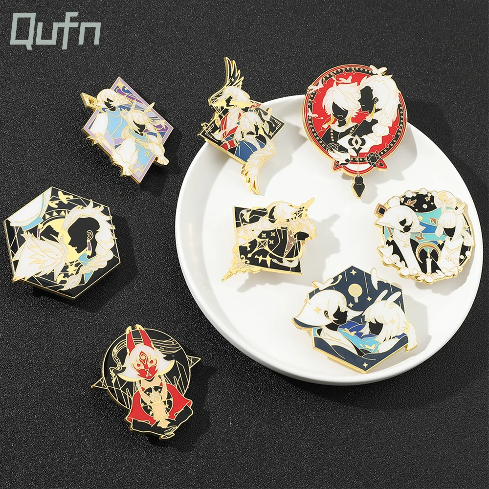 Cartoon Anime Sky Children of Light Rhythm Prairie Shiratori Anime Metal Button Brooch Pins Medal Costume Souvenir Cosplay Gifts