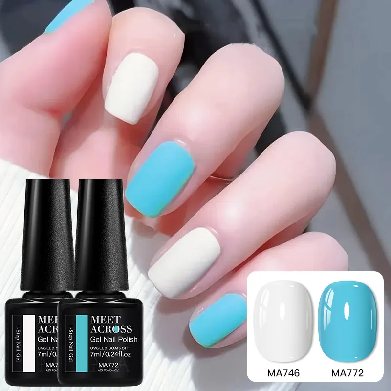 2개입 젤 네일 폴리쉬 세트 블랙 화이트 컬러 쏙 오프 UV 네일 아트 데코레이션 매니큐어 네일 디자인 롱래스팅 네일 용품