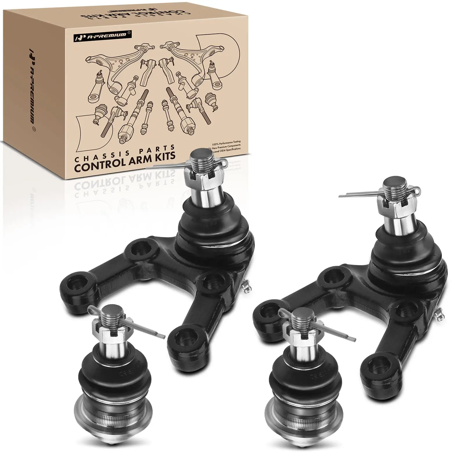A-Premium 4x Front Lower & Upper for Dodge D50 1982 Raider 1987-1989 Ram 50 1983-1985 Power Ram 50 1985-1986 Mitsubishi Montero
