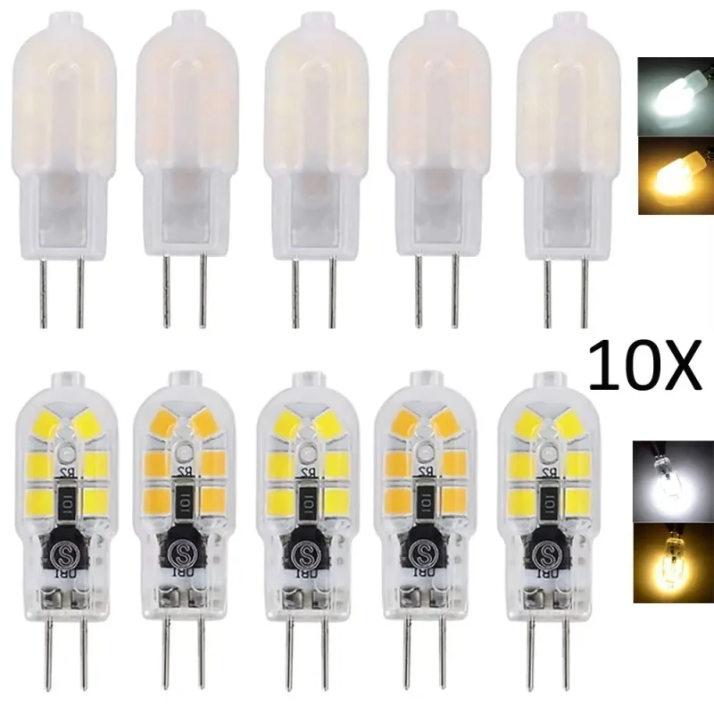 10pcs New High quality AC 220V DC 12V G4 LED 3W Corn Light SMD bulb Super bright Replace Halogen Lamp Led Light