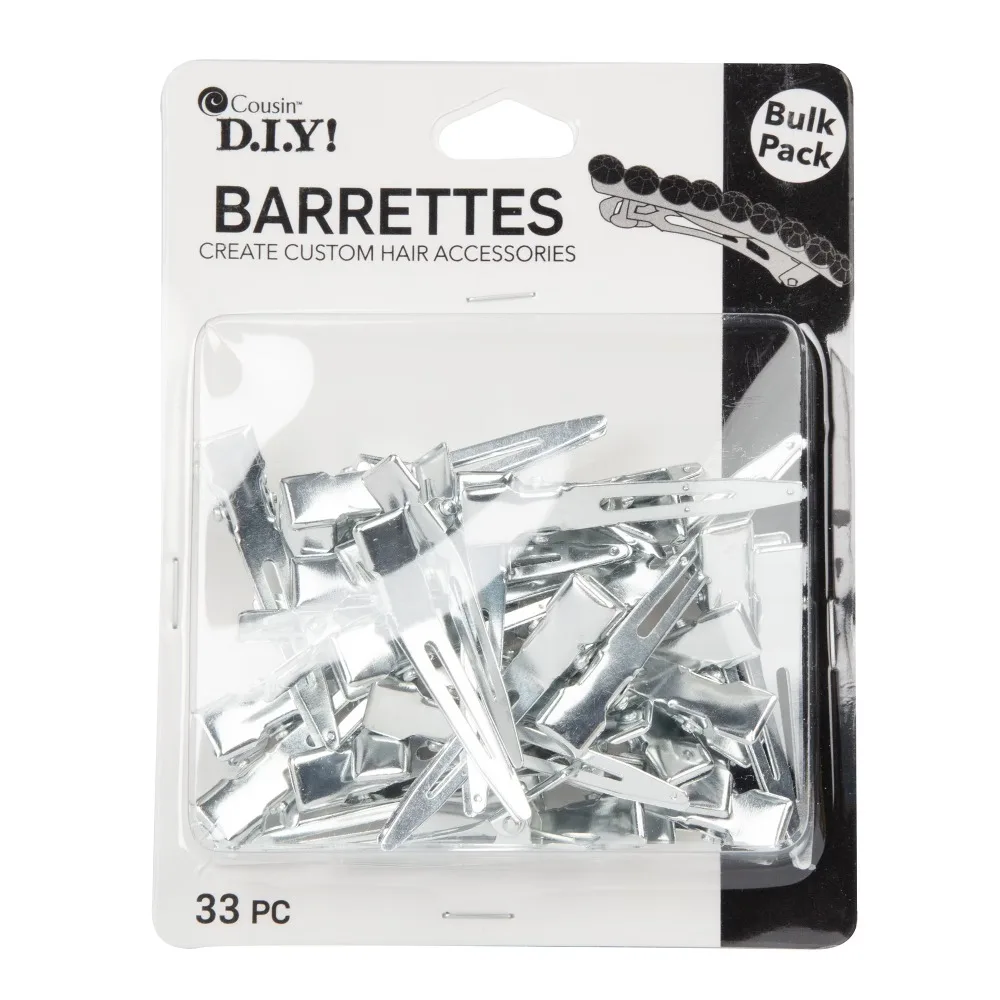 

Single Prong Metal Hair Clip Small Silver DIY Hair Claw Clip for Women Bulk Pack of 33 Pieces Hair Accessories Hairpins