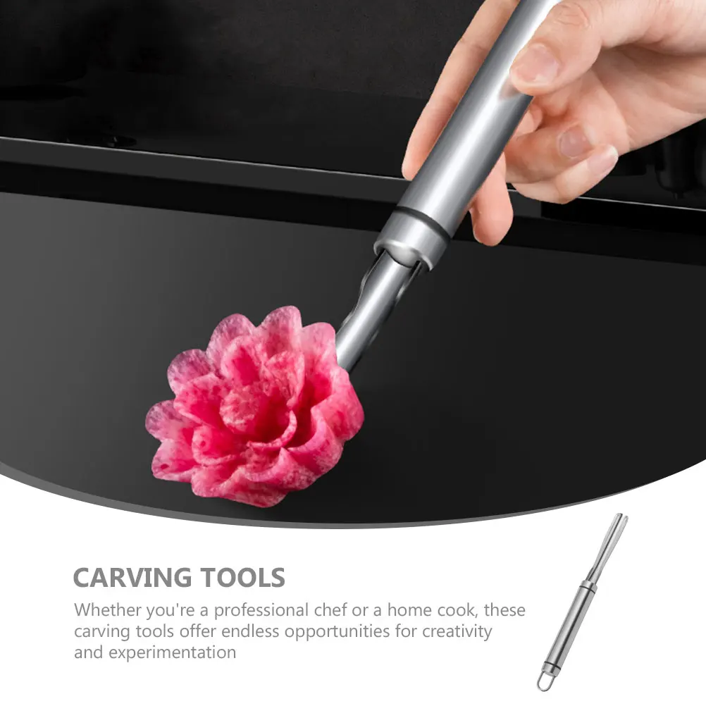 

Stainless Steel Vegetable Carving Vegetable Carving Tools Shaping Portable Kitchen DIY Tool Cake Decor Accessories