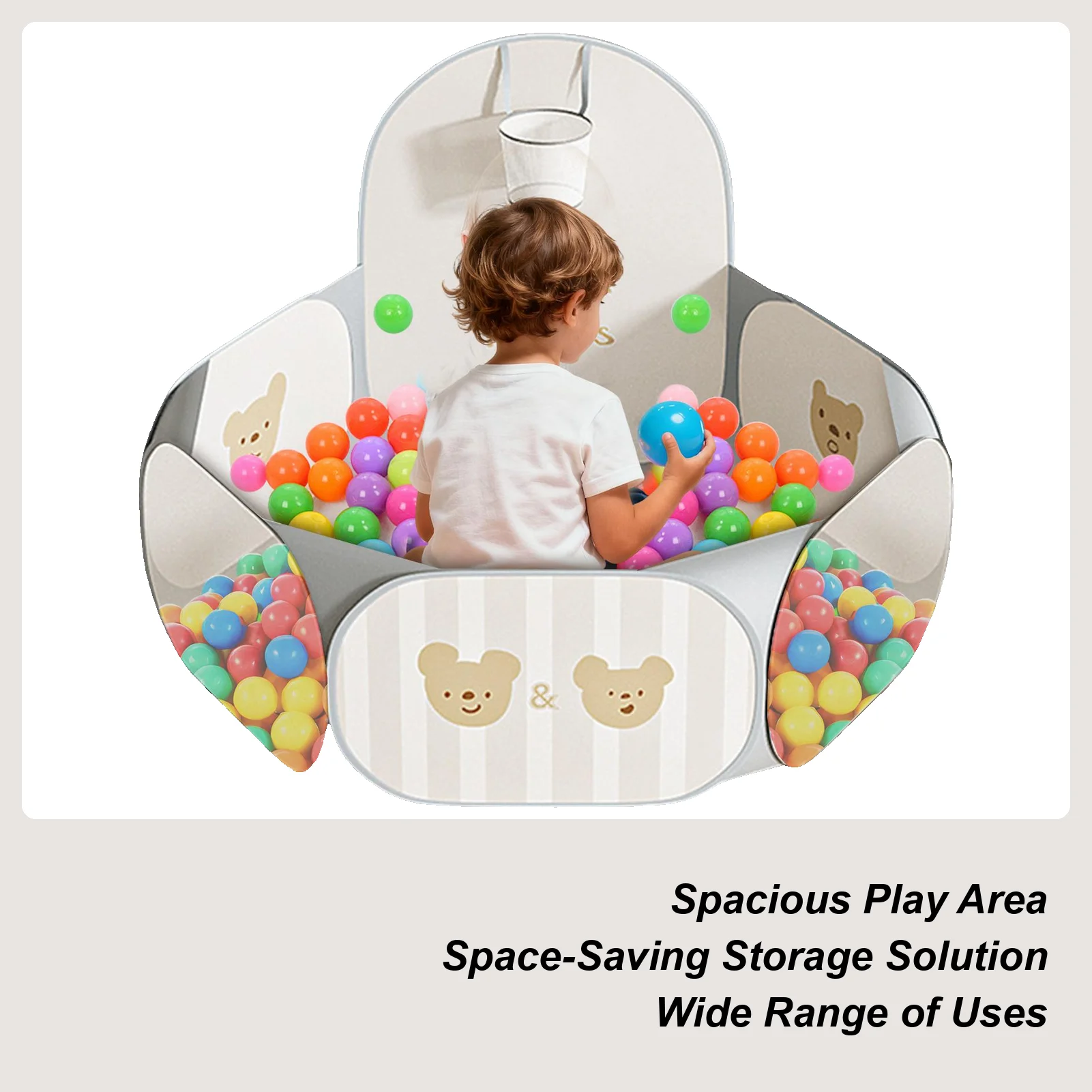 Box pieghevole pieghevole per palline, tenda da gioco, per bambini, per ragazzi e ragazze, per interni ed esterni, soggiorno, camera da letto, sala giochi, asilo nido