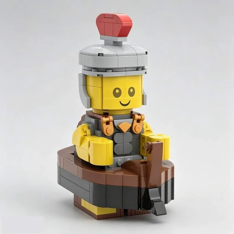 349PCS Roman Baby Character MOC Figure Building Blocks Model Custom Puzzle DIY Assembly Educational Toy Collection Popular Gift