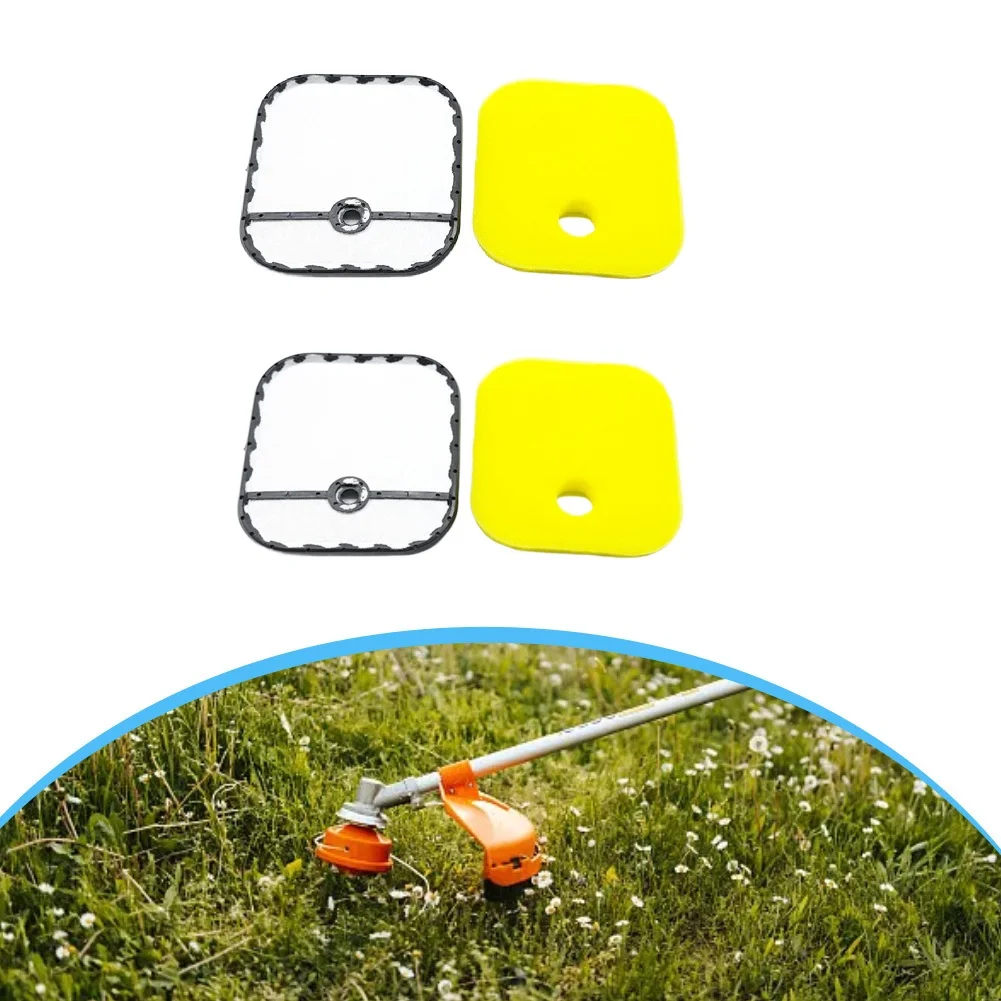 For Lawn Maintenance Air Filter Set Pre-Filter Pack Plastic Includes Two Air Filters Enhanced Airflow To Engine