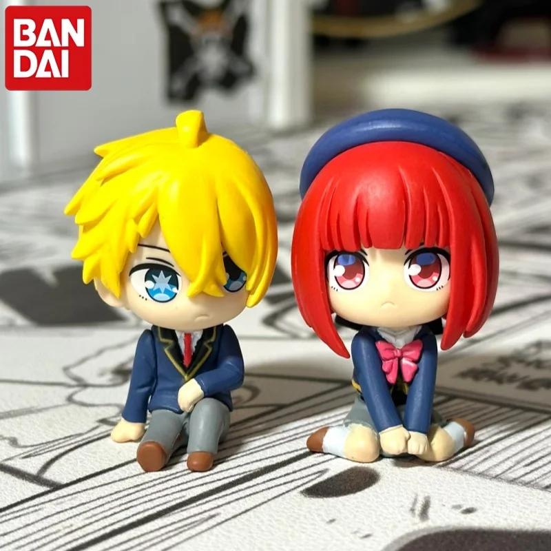 

Bandai Gashapon Oshi No Ko Sitting Figure Arima Kana Ruby Hoshino Kurokawa Akane Mini Collectible Figurine Desk Decor Anime Fans