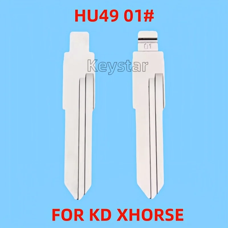 

10PCS/Lot HU49 Uncut Car Key Blade 01# KD Key Blank for Polo Passat Santana 1995-1999 Key for KD KEYDIY Xhorse VVDI JMD