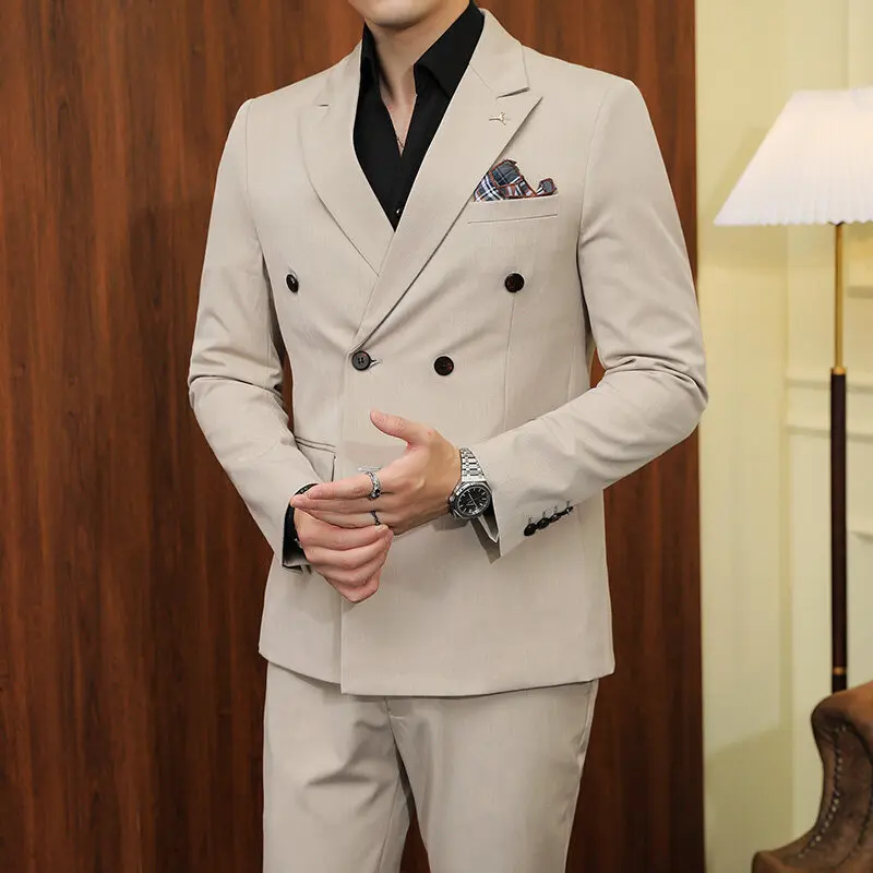 Left ROM 2-Piece Suit Solid Slim Fit 5