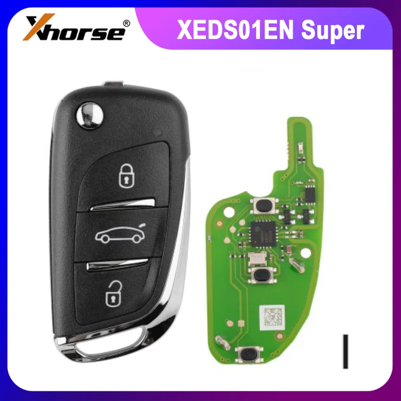 Xhorse VVDI Super Remote Key DS Style 3 Buttons XEDS01EN Global Version