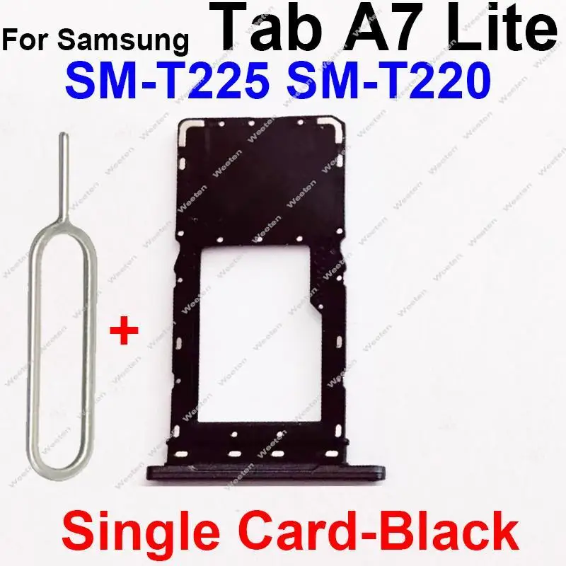 For Samsung Galaxy Tab A7 Lite SM-T225 T220 SIM Card Tray Holder   Slot Socket Reader Adapter Replacement