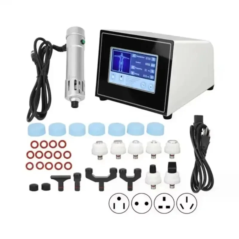 Professional 2 in 1 Shock Waves Physiotherapy Relief Pain Shockwave Therapy Equipment Chiropractic Massager Gun for Body Relax