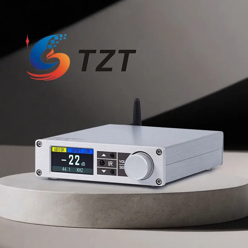 

TZT SU8S Профессиональный Hi-Fi аудиодекодер AK4493S ЦАП Усилитель для наушников Bluetooth5.4 3840x2160 UHD OLED-экран