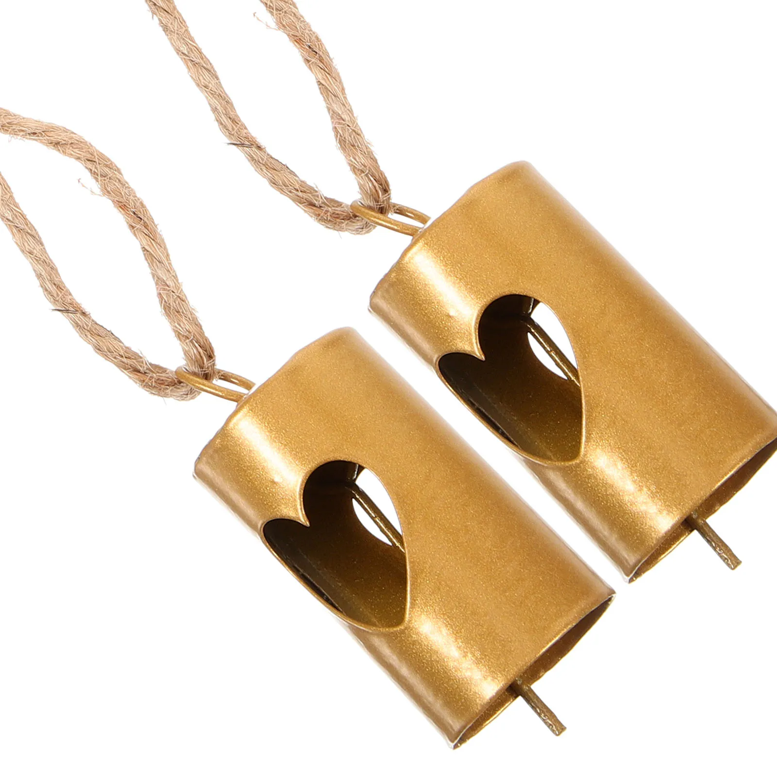 

2 pcs Metal Cow Bells Vintage Xmas Decor for Christmas Party Hanging Decoration Christmas Ornaments Metal Art