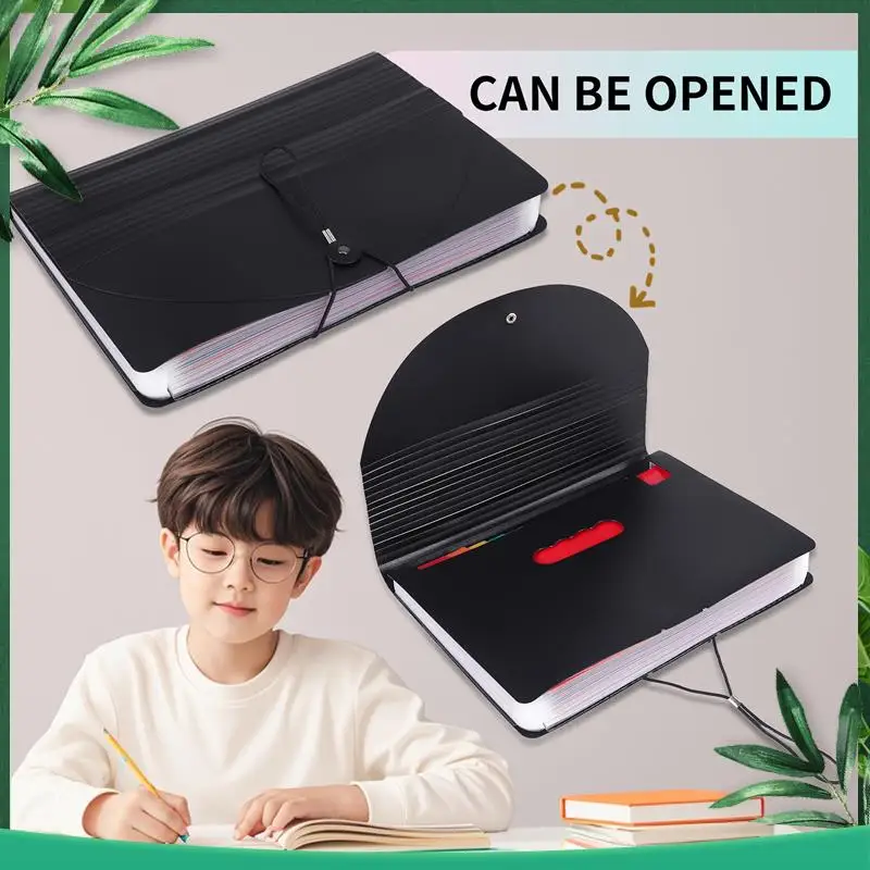 

(NEW) Accordian File Organizer,Expandable File Folder,Portable Accordian Folder Letter Size,For Paper Documents A4 Letter Size
