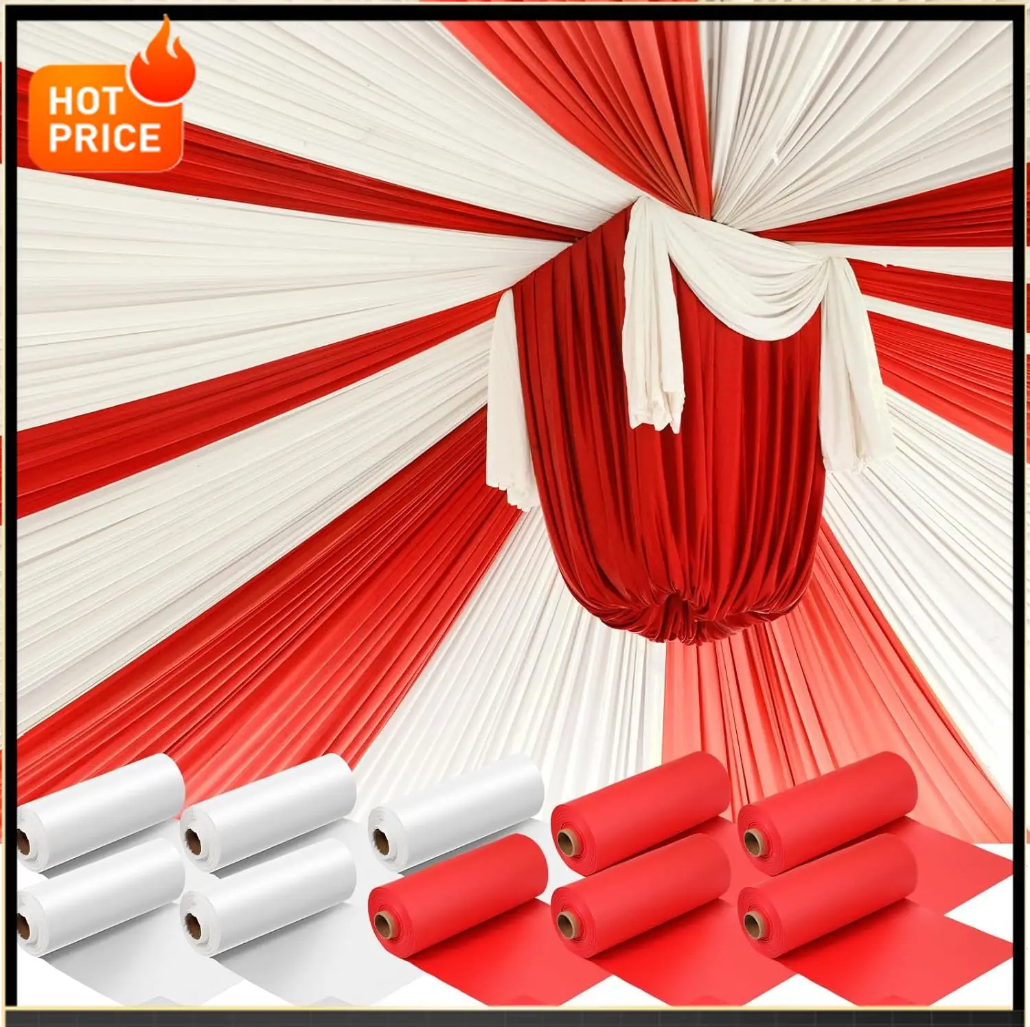 

Bestseller40'' x 100' Circus Tablecloth Roll Plastic Tablecloth Disposable DIY Carnival Tent Party Supplies for Big Top Tent Bac