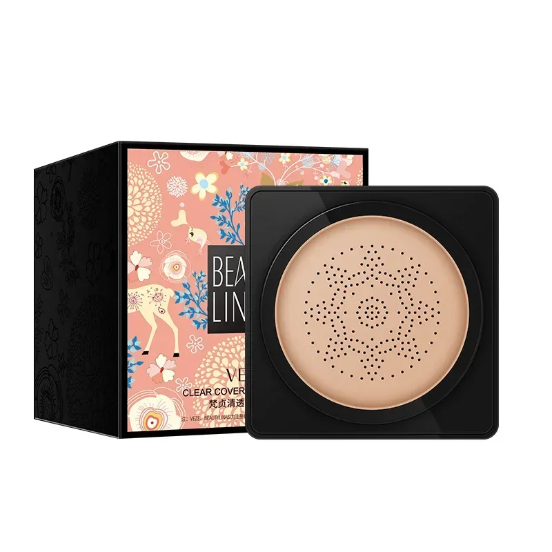 VENZEN BB Air Cushion CC Cream Foundation Concealer Mushroom Head Whitening Waterproof Brighten Face Base Tone Korean Makeup